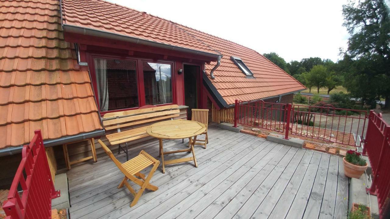 Ziegeleihof Inmitten Von Wiesen Und Waeldern Degenershausen Extérieur photo